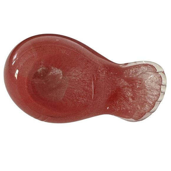 Cardinal Bird Red Paperweight Art Glass - Picture 5 of 7